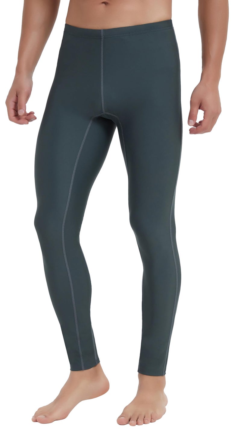 Ubestyle UPF 50+ Men's Active Surfing Water Leggings Swim Pants Swim Tights Beach Pants Sun Protective Gray (U3006GRAYS) - Image 1